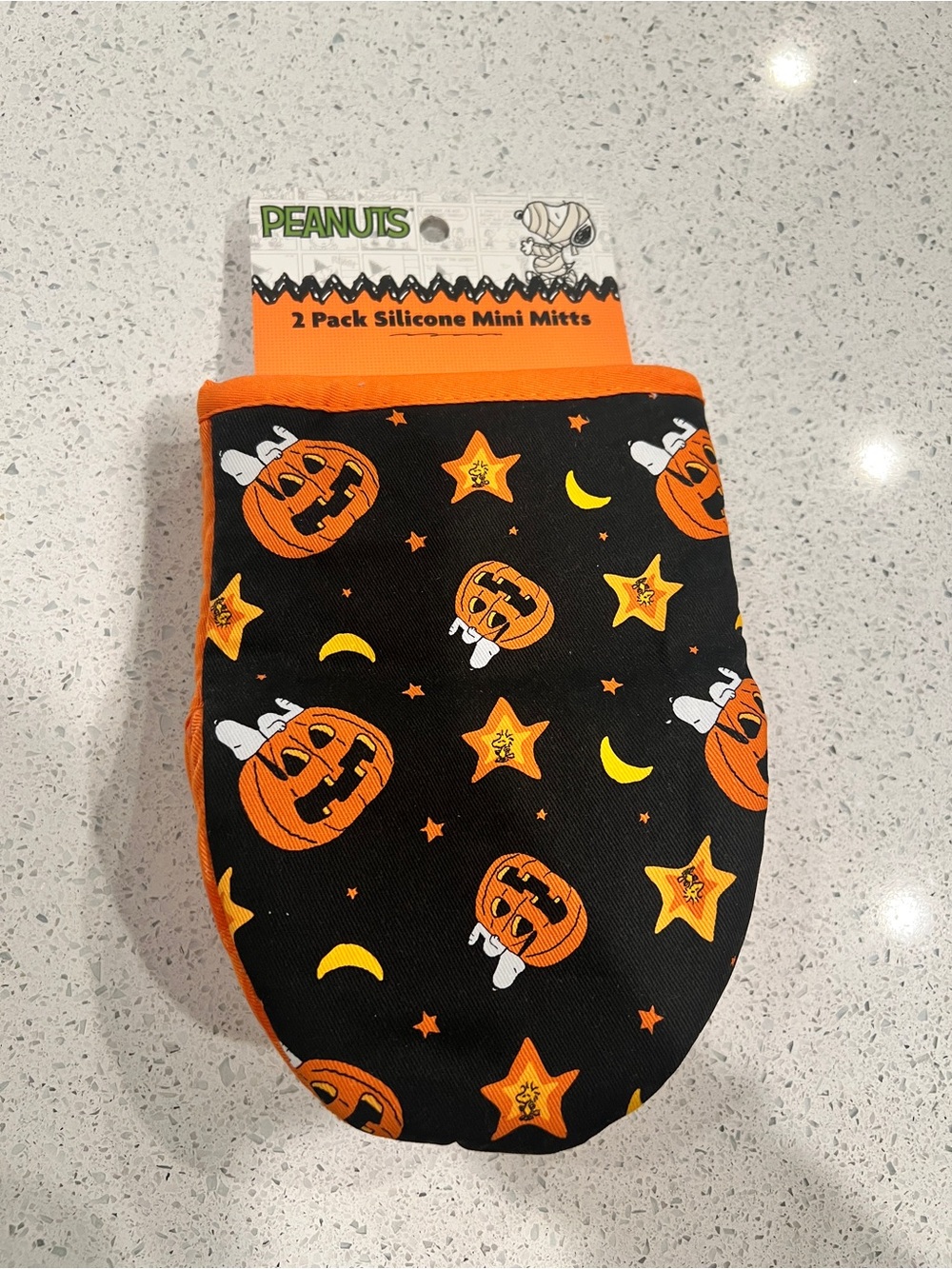 Peanuts Halloween Mini Mitts - Black, Orange, Yellow